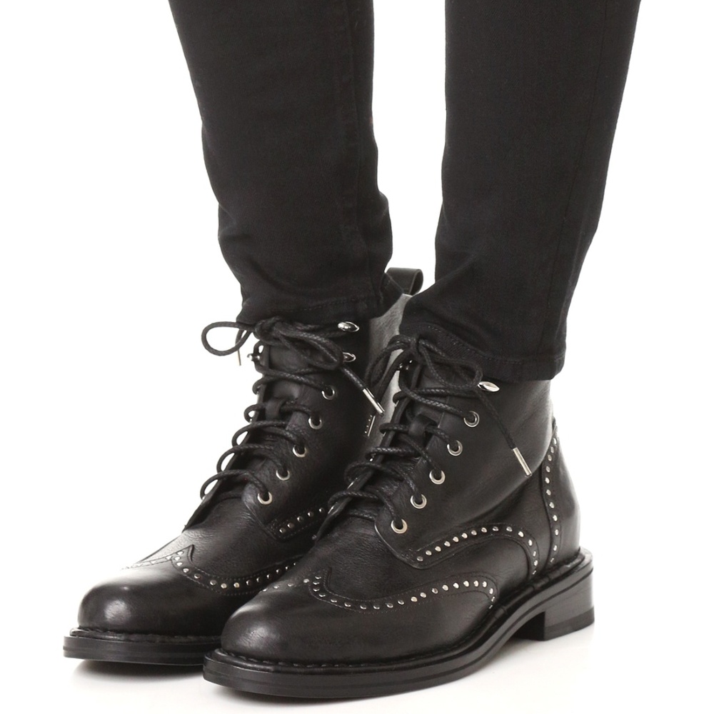 MOVING SALE Rag & Bone Cozen Studded Lace Up Boot